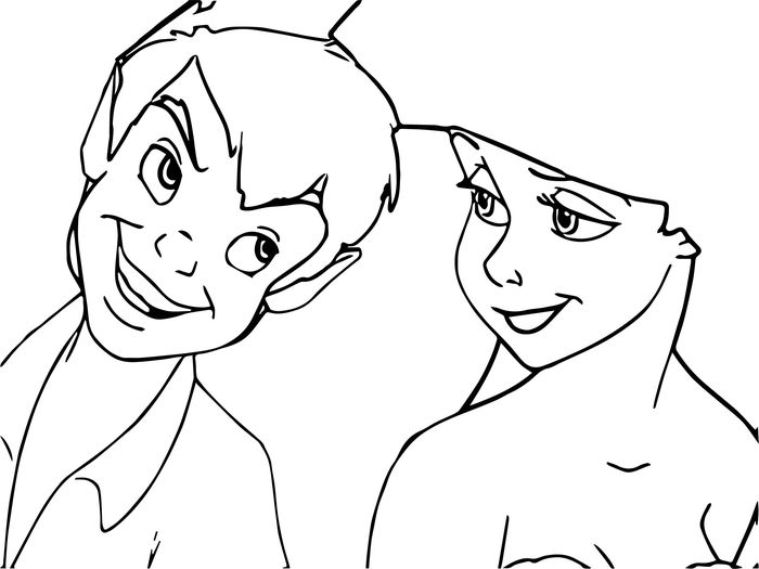 Coloring Pages For Adults Peter Pan Pinterest