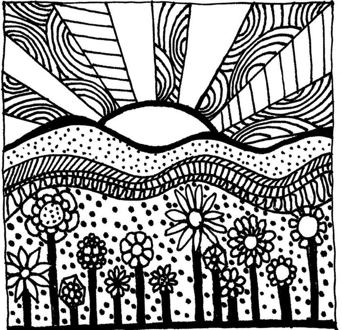 Coloring Pages For Adults Zentangle