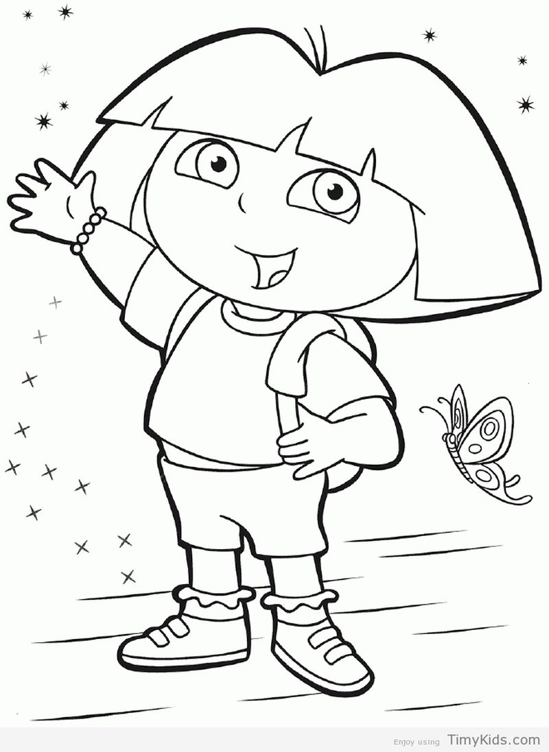 Coloring Pages For Dora