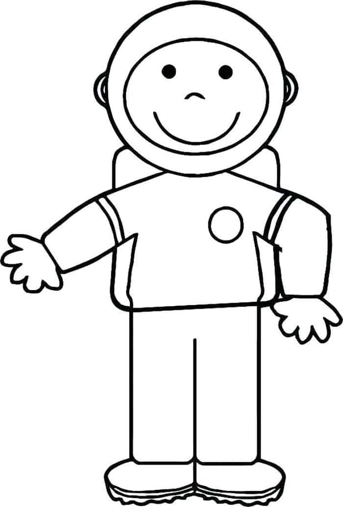 Coloring Pages For Kids Astronaut