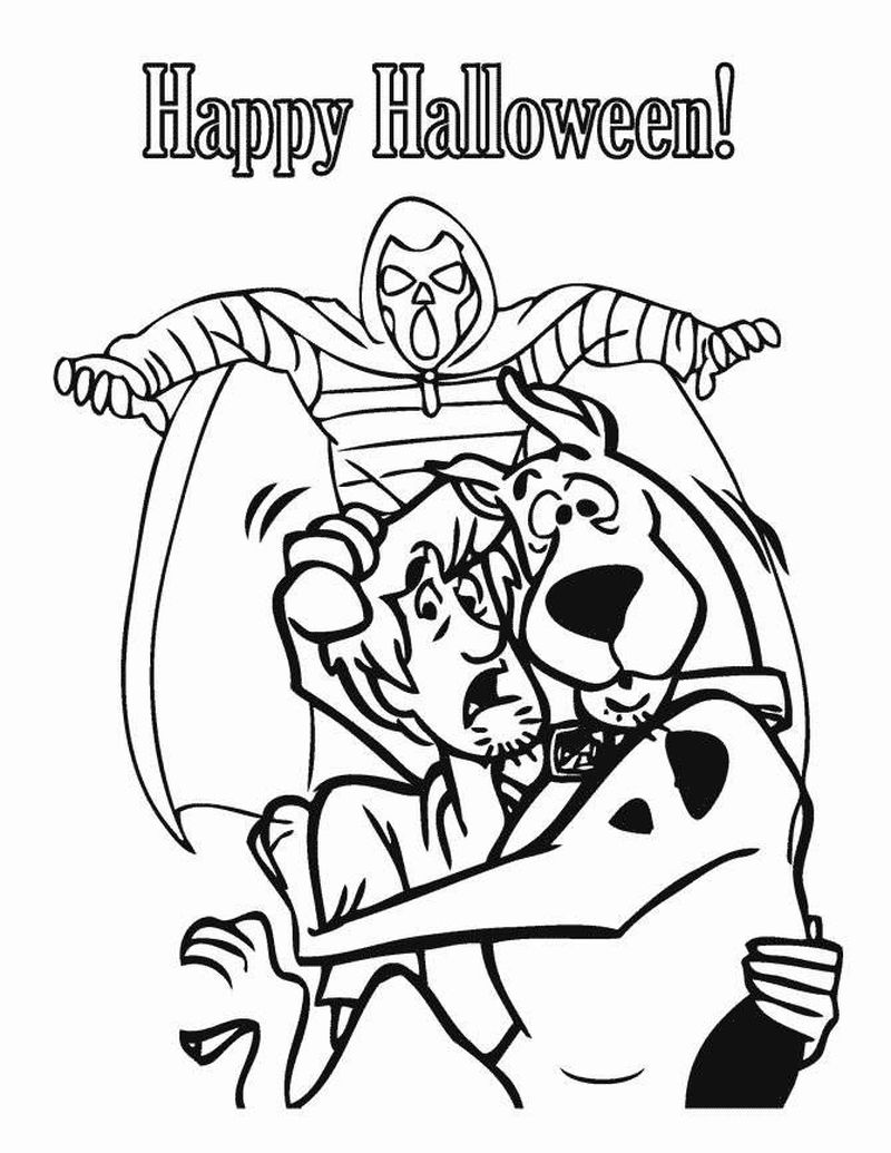 scooby doo valentines coloring pages