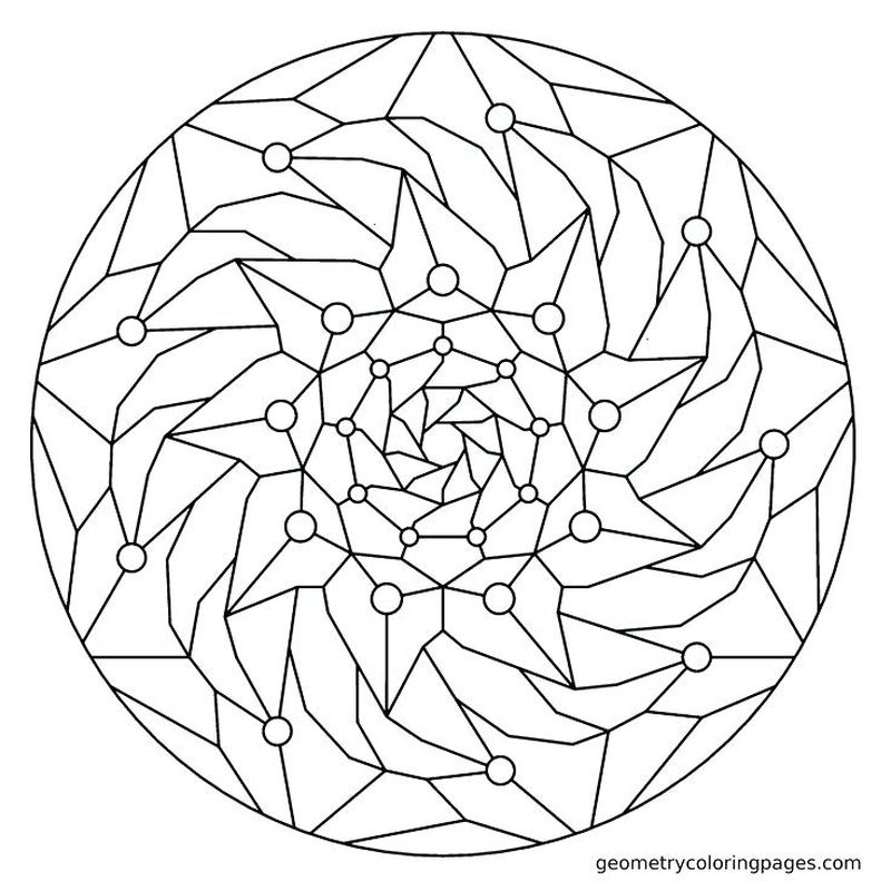 Coloring Pages Geometric Shapes