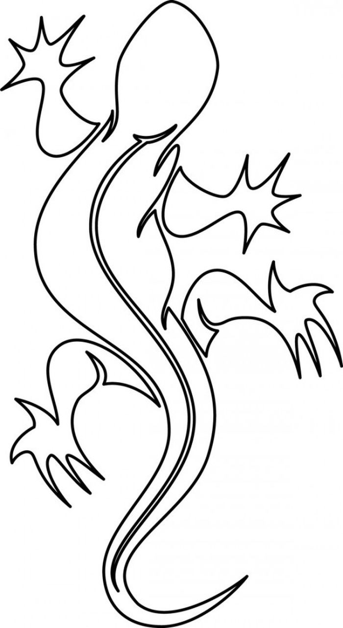 Coloring Pages Lizard