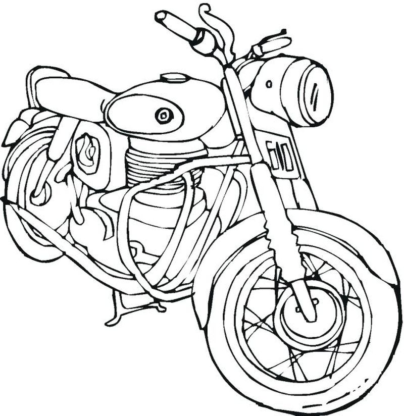 Coloring Pages Motorcycle