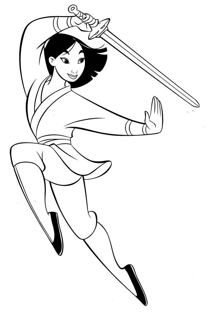 Coloring Pages Mulan