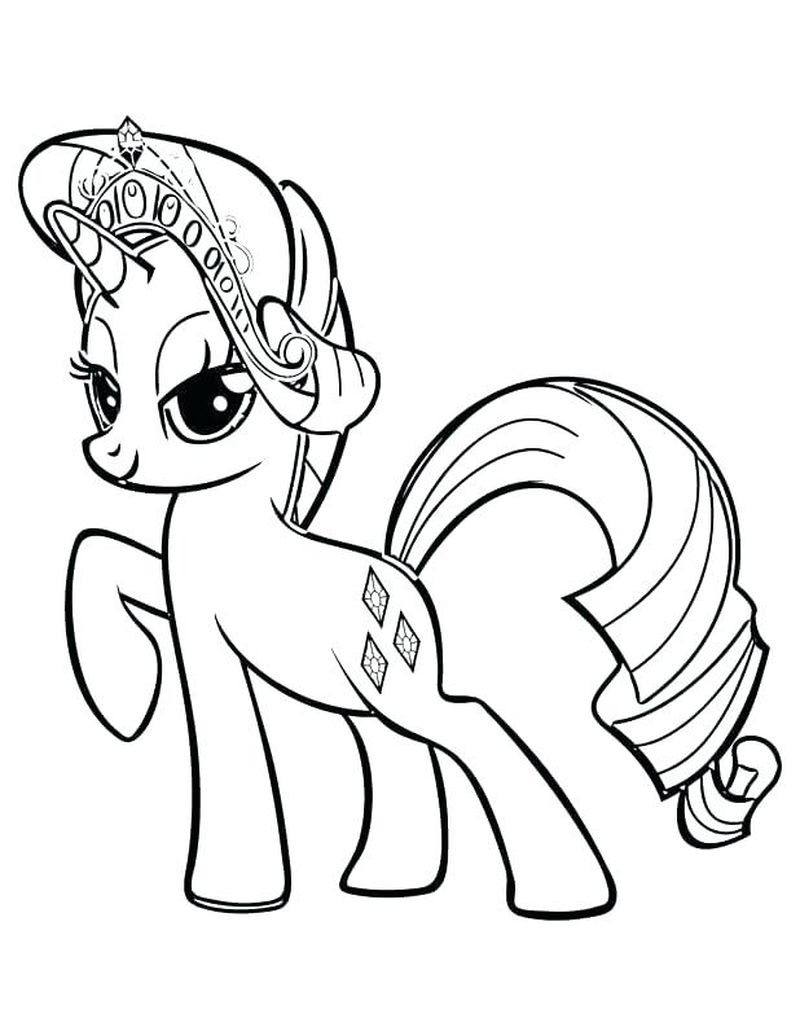Coloring Pages My Little Pony Rainbow Dash