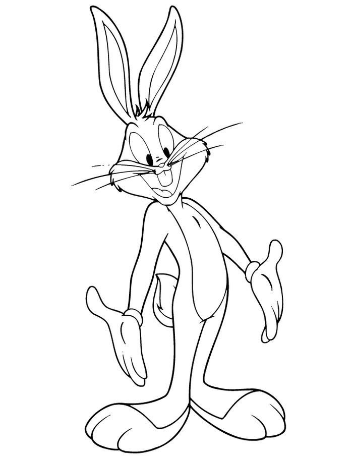 Coloring Pages Of A Bunny Rabbit