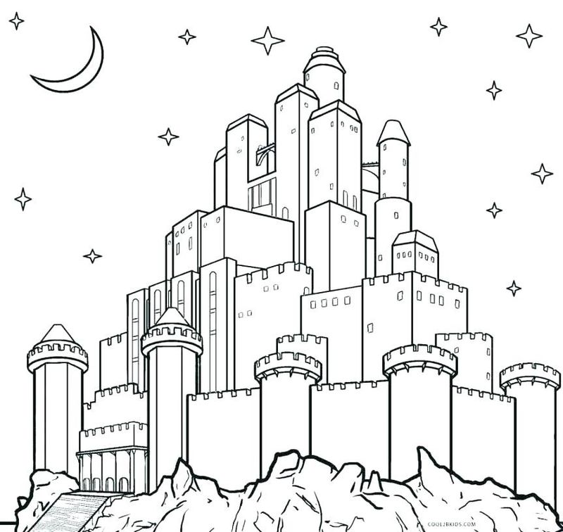 Coloring Pages Of A Castle