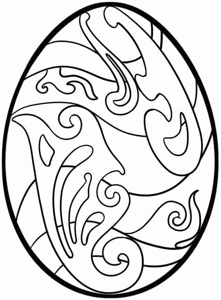Coloring Pages Of A Easter Egg That Is Hard