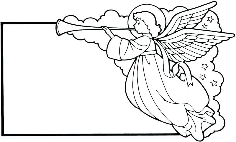 Coloring Pages Of An Angel