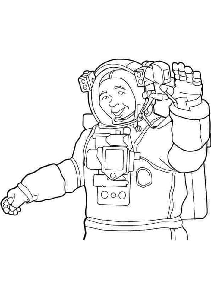 Coloring Pages Of An Astronaut