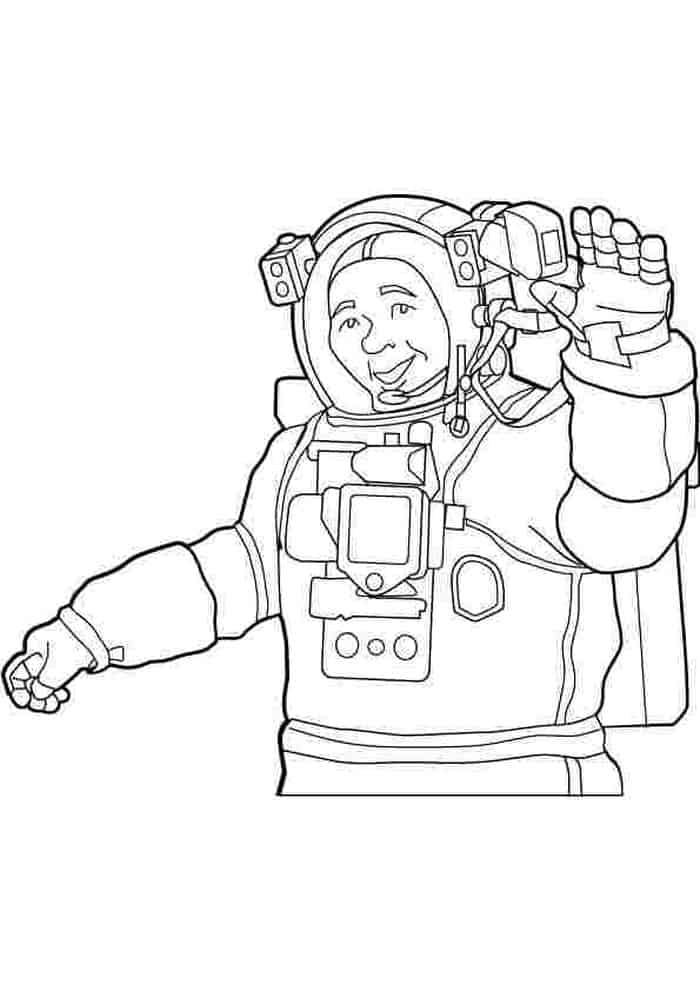 Astronaut Coloring Pages Printable PDF - Coloringfolder.com