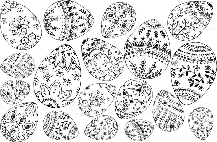 Coloring Pages Of An Easter Egg