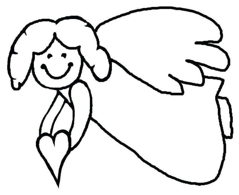 Coloring Pages Of Angel Wings