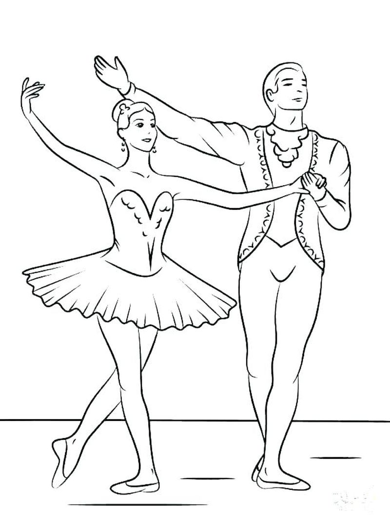 Coloring Pages Of Ballerina Shoes