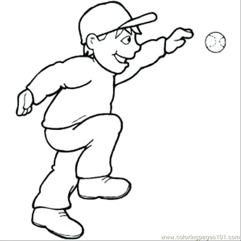 Coloring Pages Of Baseball