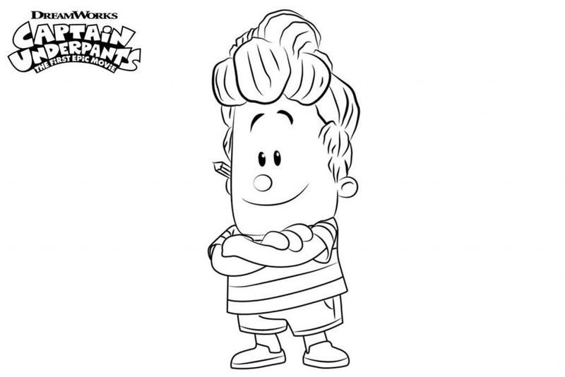 Captain Underpants Coloring Pages PDF - Coloringfolder.com