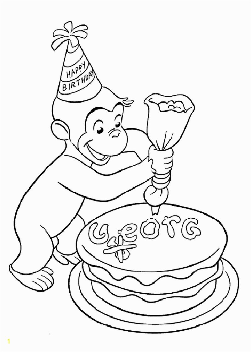 Coloring Pages Of Curious George