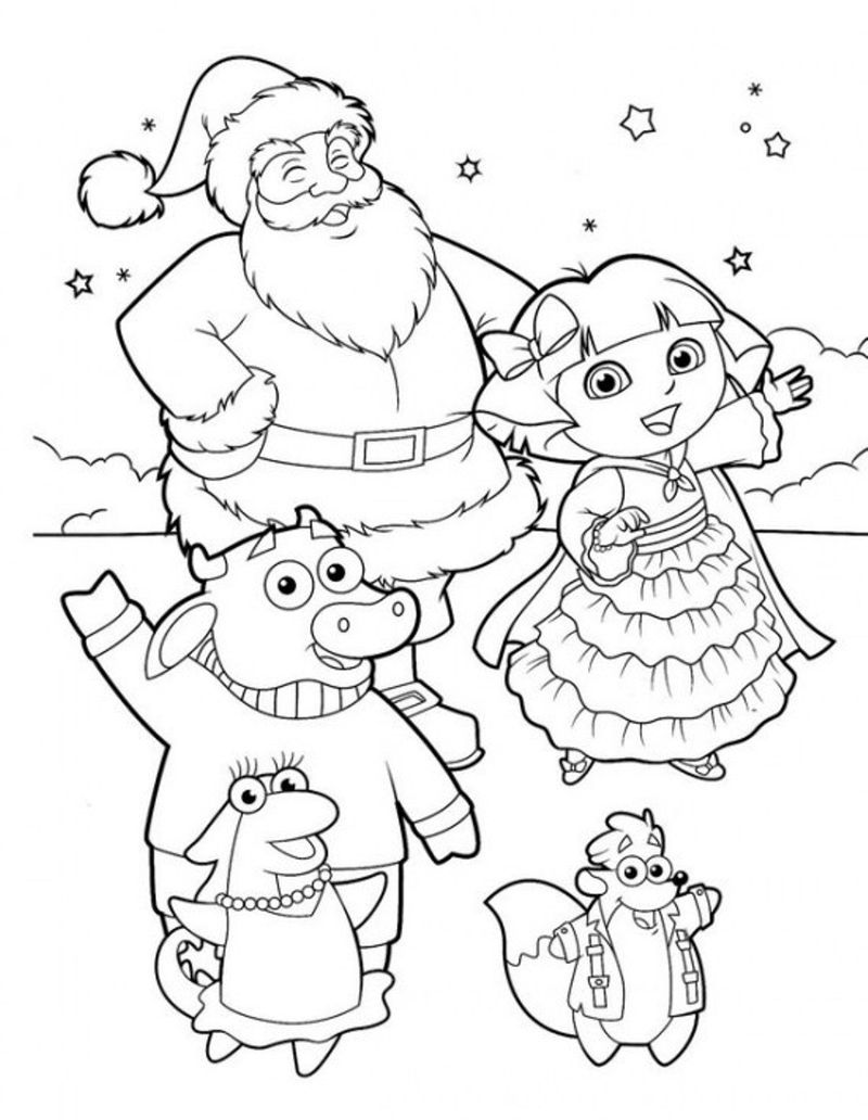 Coloring Pages Of Dora To Print