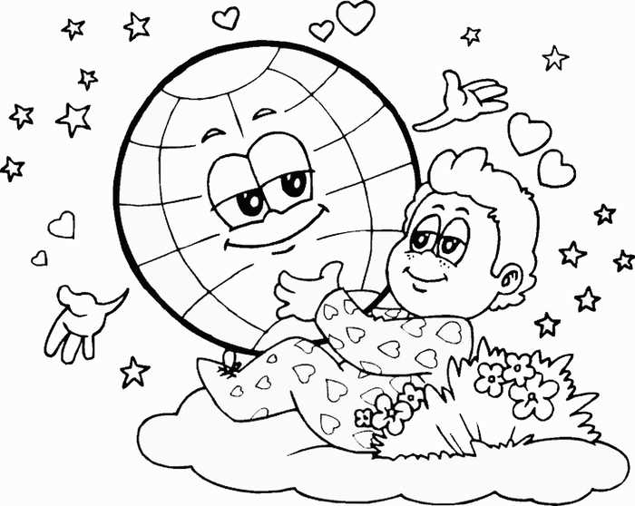 Coloring Pages Of Earth Day