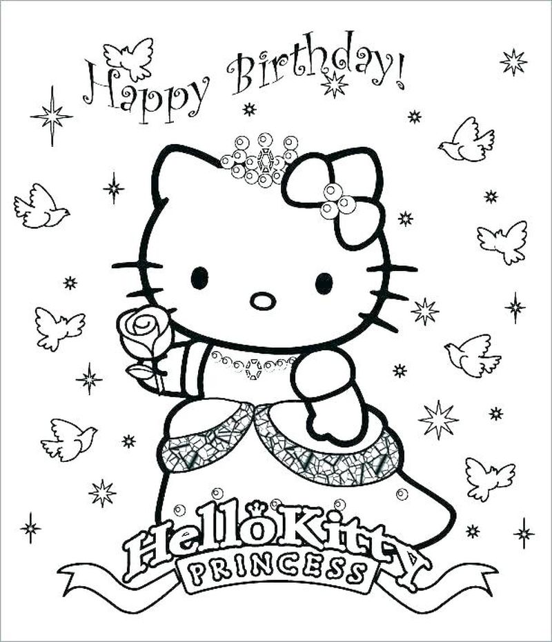 Coloring Pages Of Hello Kitty