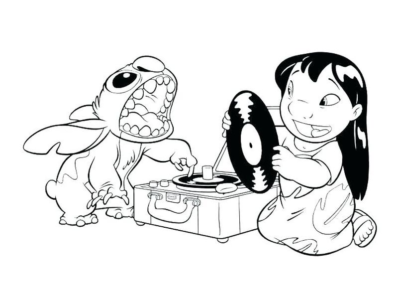 Coloring Pages Of Lilo And Stitch