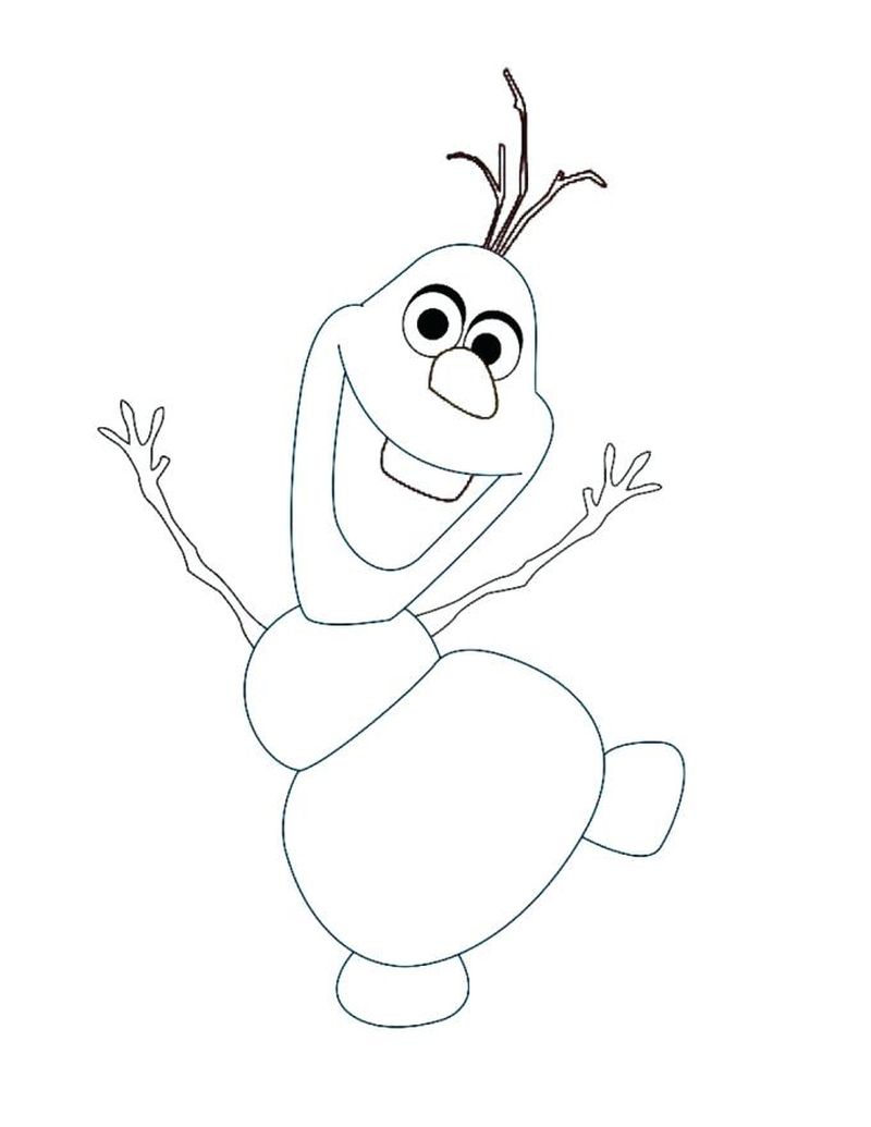 Coloring Pages Of Olaf The Snowman