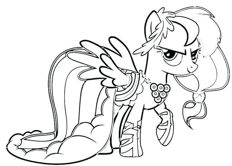 Coloring Pages Of Rainbow Dash