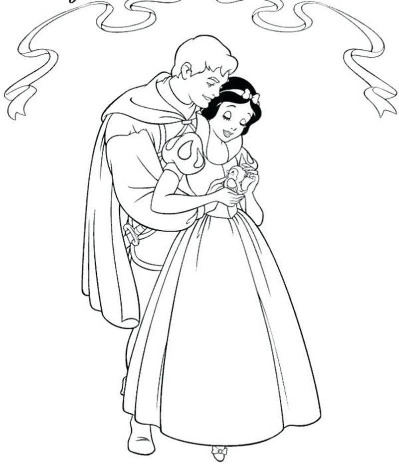 Coloring Pages Of Snow White And The Seven Dwarfs