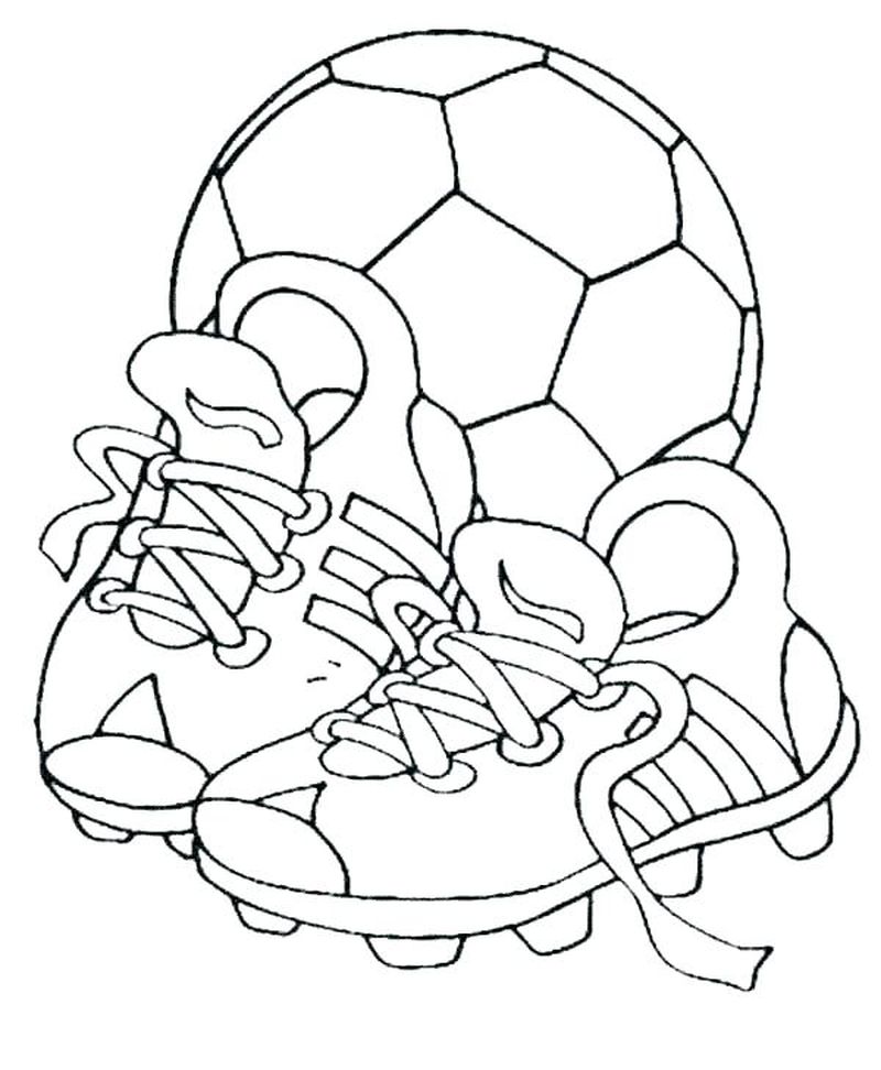 Coloring Pages Of Soccer Players