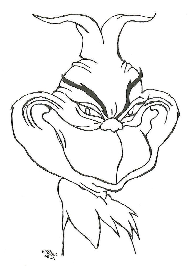 Coloring Pages Of The Grinch