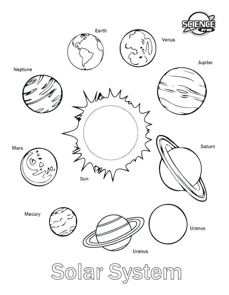 Coloring Pages Of The Solar System For Kids