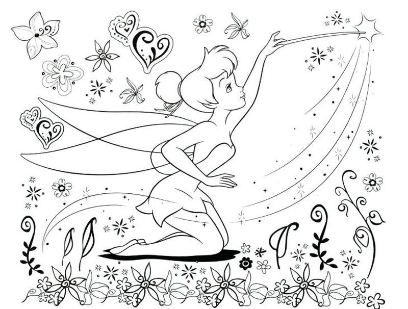 Coloring Pages Of Tinkerbell And Her Fairy Friends