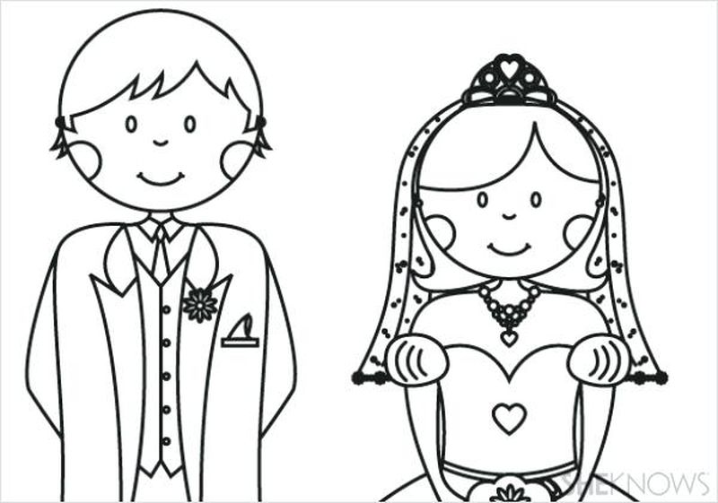 Coloring Pages Of Wedding Dresses