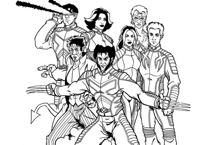 Coloring Pages Of Wolverine And The X Men