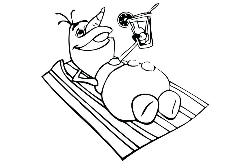 Coloring Pages Olaf Frozen