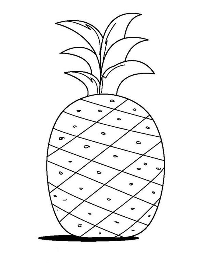 Coloring Pages Pineapple
