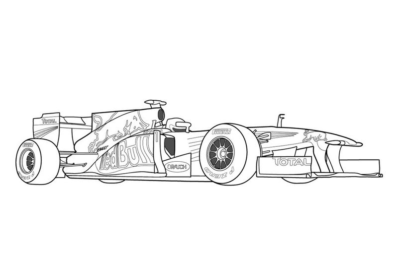 Coloring Pages Racing Cars