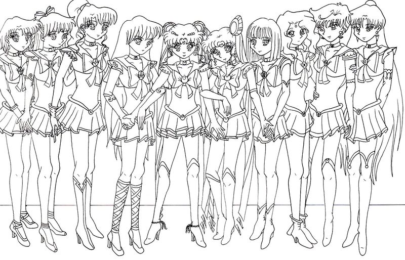 Coloring Pages Sailor Moon Doll Palace