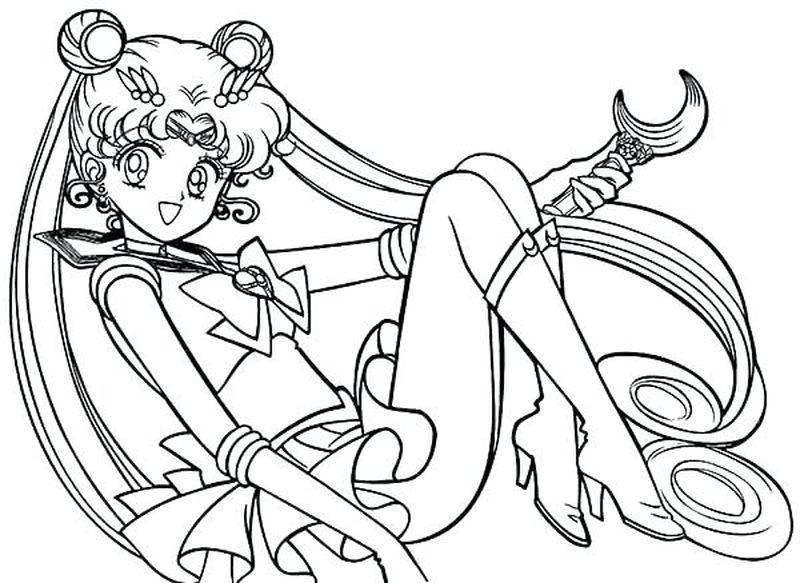 Coloring Pages Sailor Moon Warriors