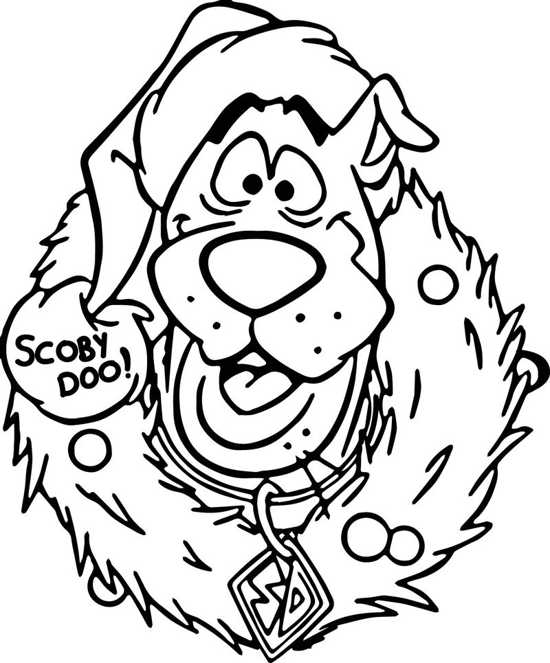 scooby doo valentines coloring pages