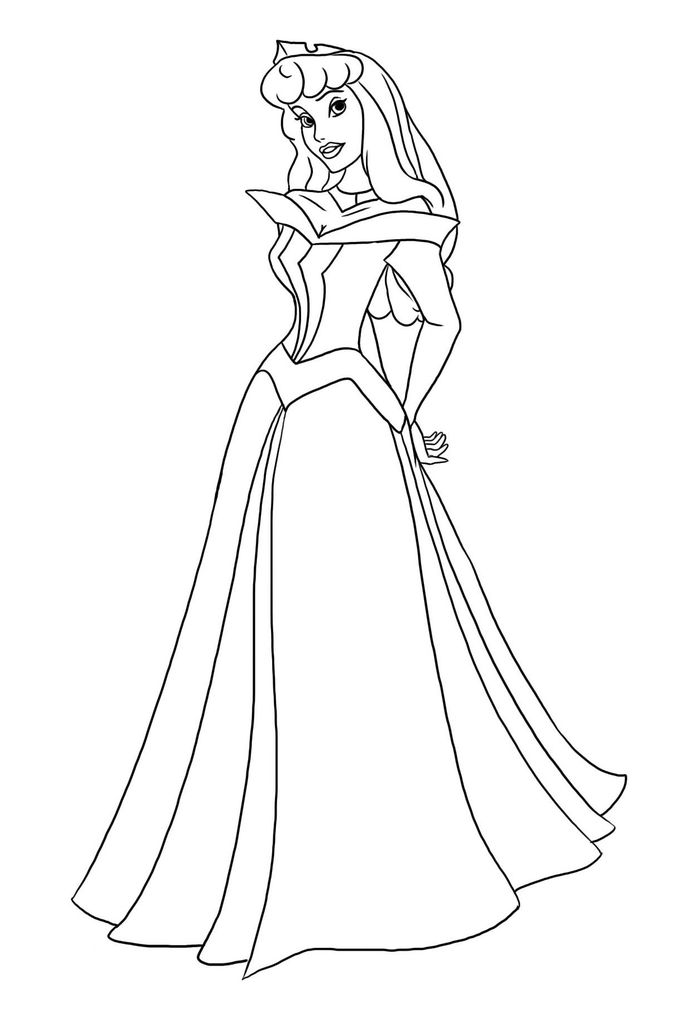 Coloring Pages Sexy Sleeping Beauty