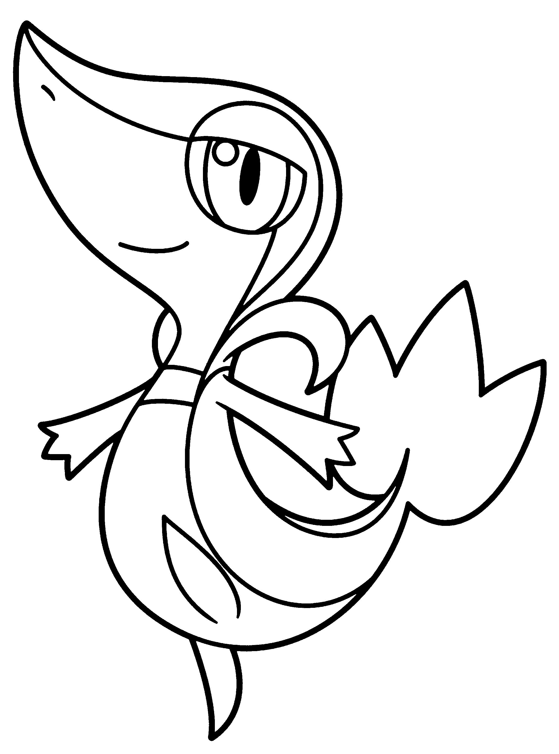 pokemon serperior coloring pages