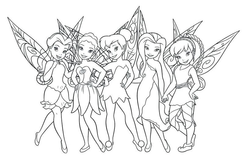 Coloring Pages Tinkerbell And Friends