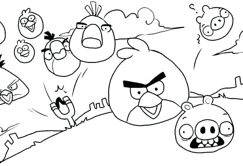 Coloring Pages With Angry Birds