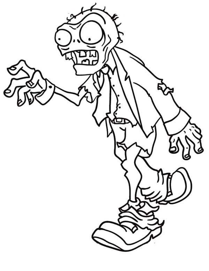 Coloring Pages Zombie