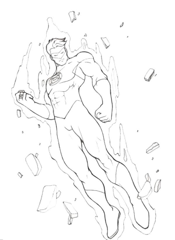 Coloring Pages of Green Lantern