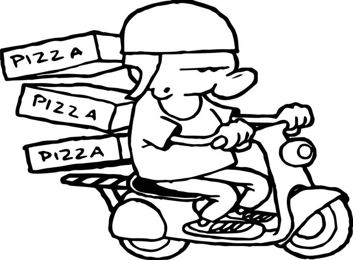 Coloring Pizza Pages