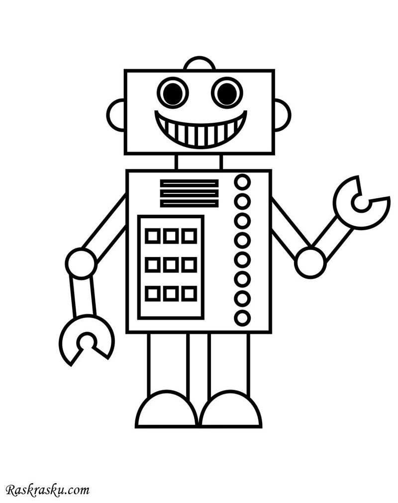 Coloring Robot Pages