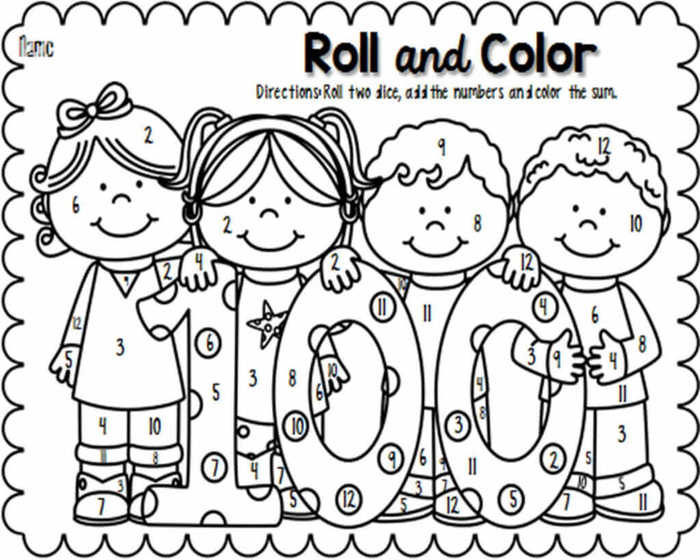 Coloring Sheets Of Days Of School